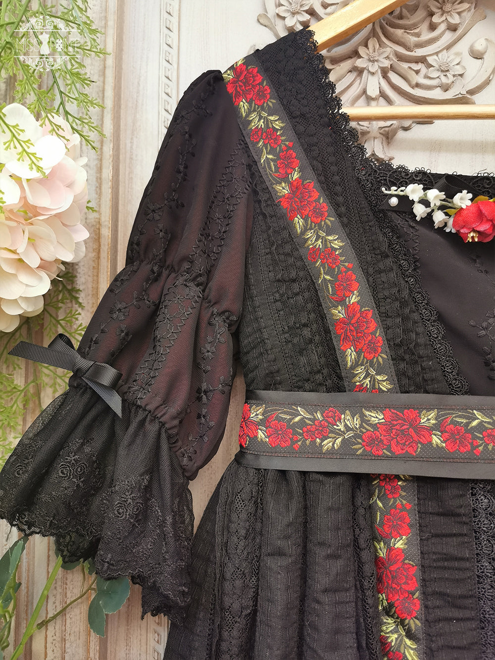 Miss Point~The Sally Gardens~Elegant Lolita Lotus Sleeves OP Dress 8500:91530