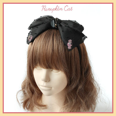 Pumpkin Cat~Candy Boxes~Kawaii Lolita Accessories black hair band  