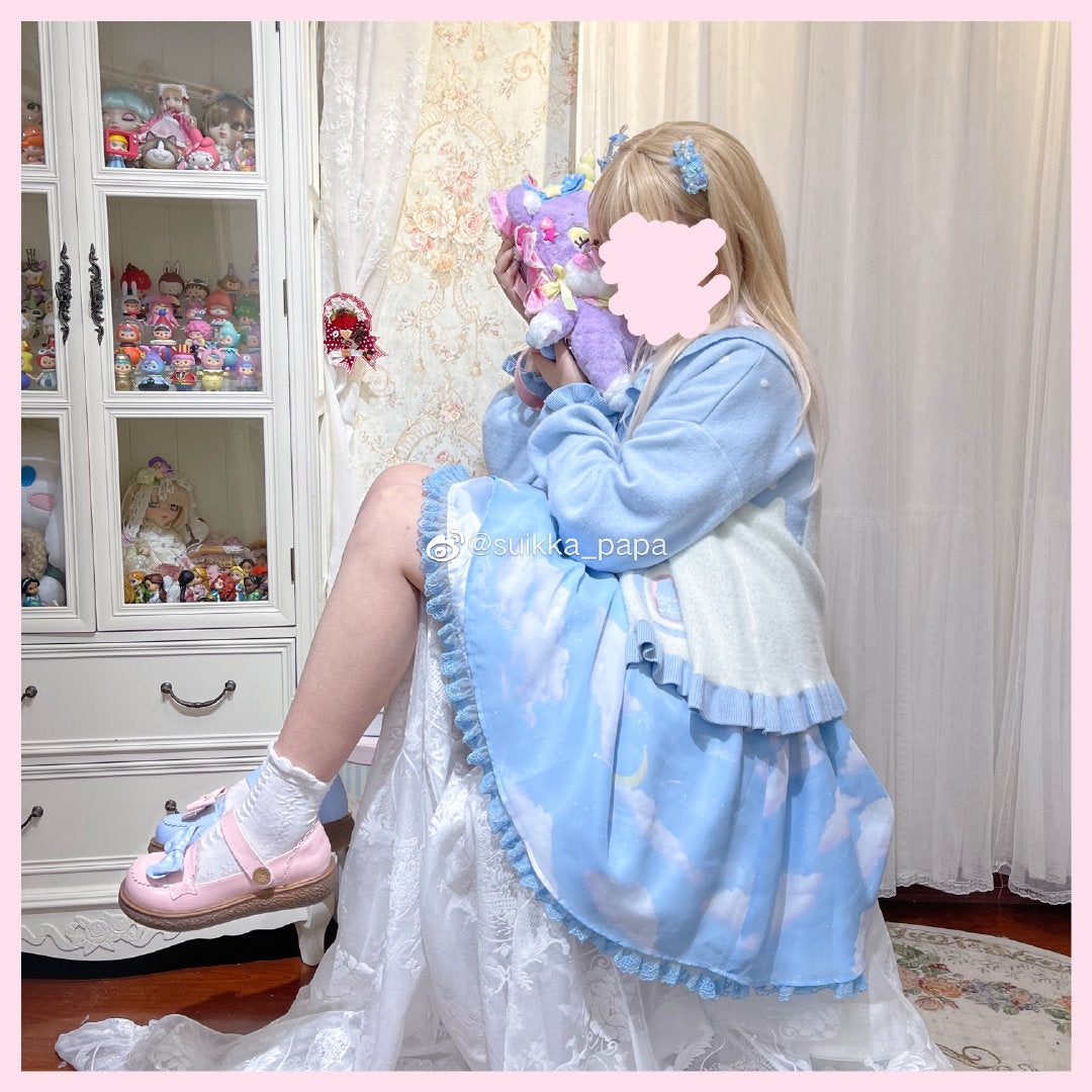 MIST~Beating Heart~Sweet Lolita Thick Sweater Coat Puff Sleeve 9908:115056