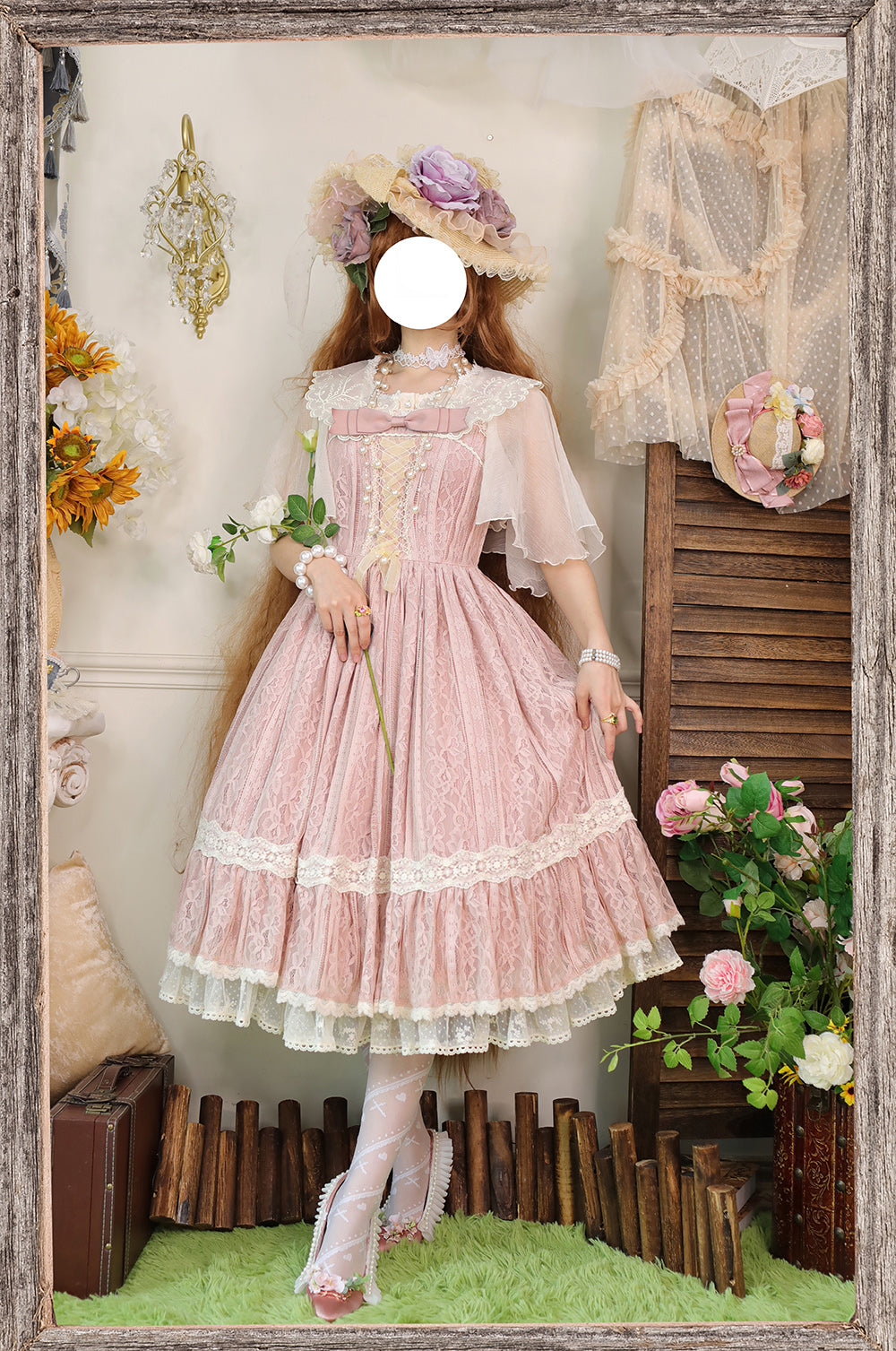Miss Point - Woody Rose - Elegant Retro Lolita Blouse