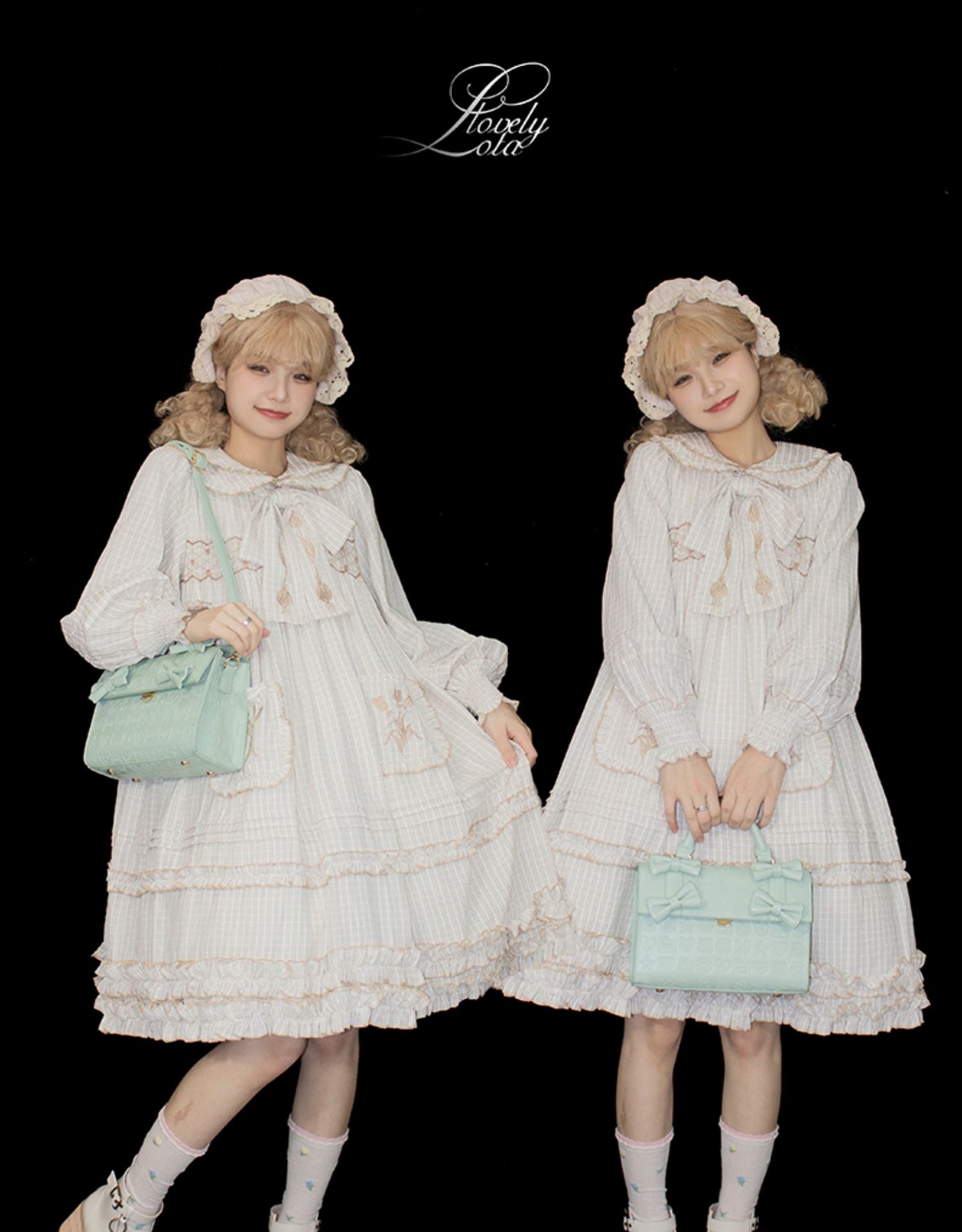 Lovelylota - Sweet Heart Embossed Chocolate Lolita Bag