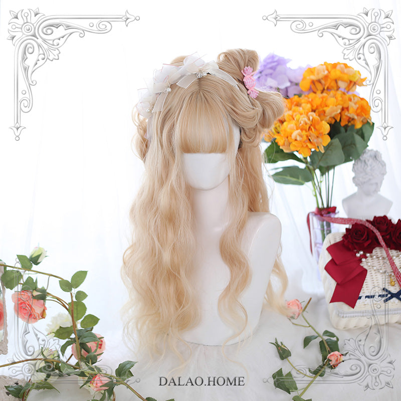 Dalao Home~Miss Serge 65cm Multicolors Curly Wig walnut free size 
