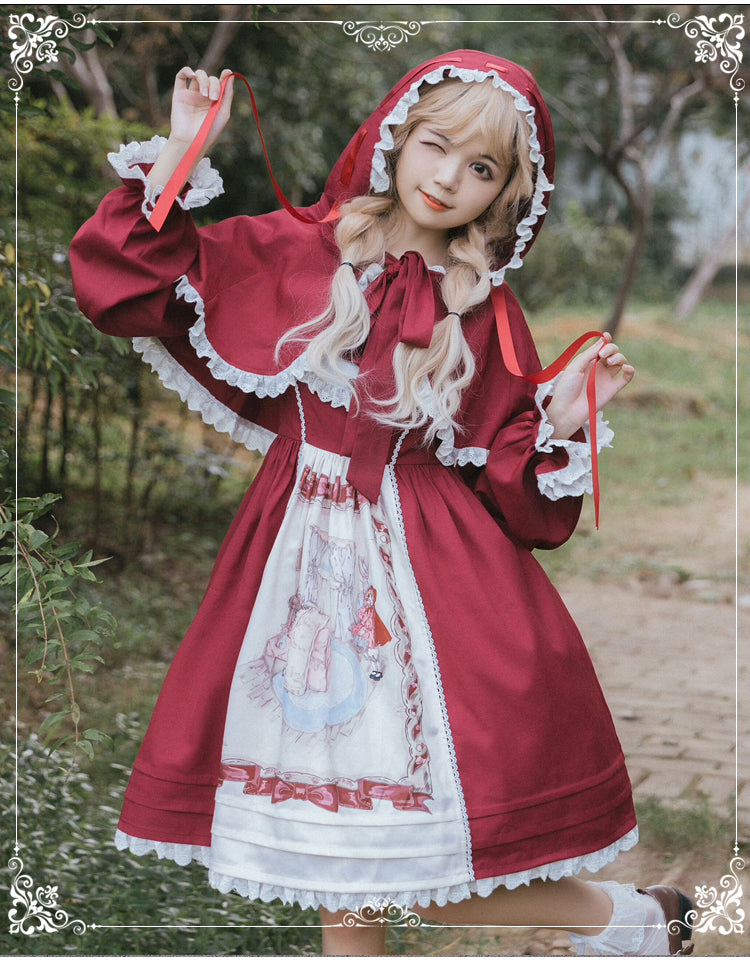 Eieyomi - Little Red Riding Hood - Sweet Lolita JSK Dress