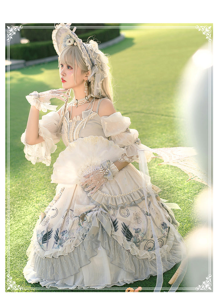 YingLuoFu~Rose Girl~Lolita Tea Party Wedding OP Dress   