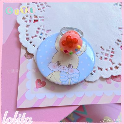 Kawaii Cake Heart Star Strawberry Lolita Rings raspberry cake