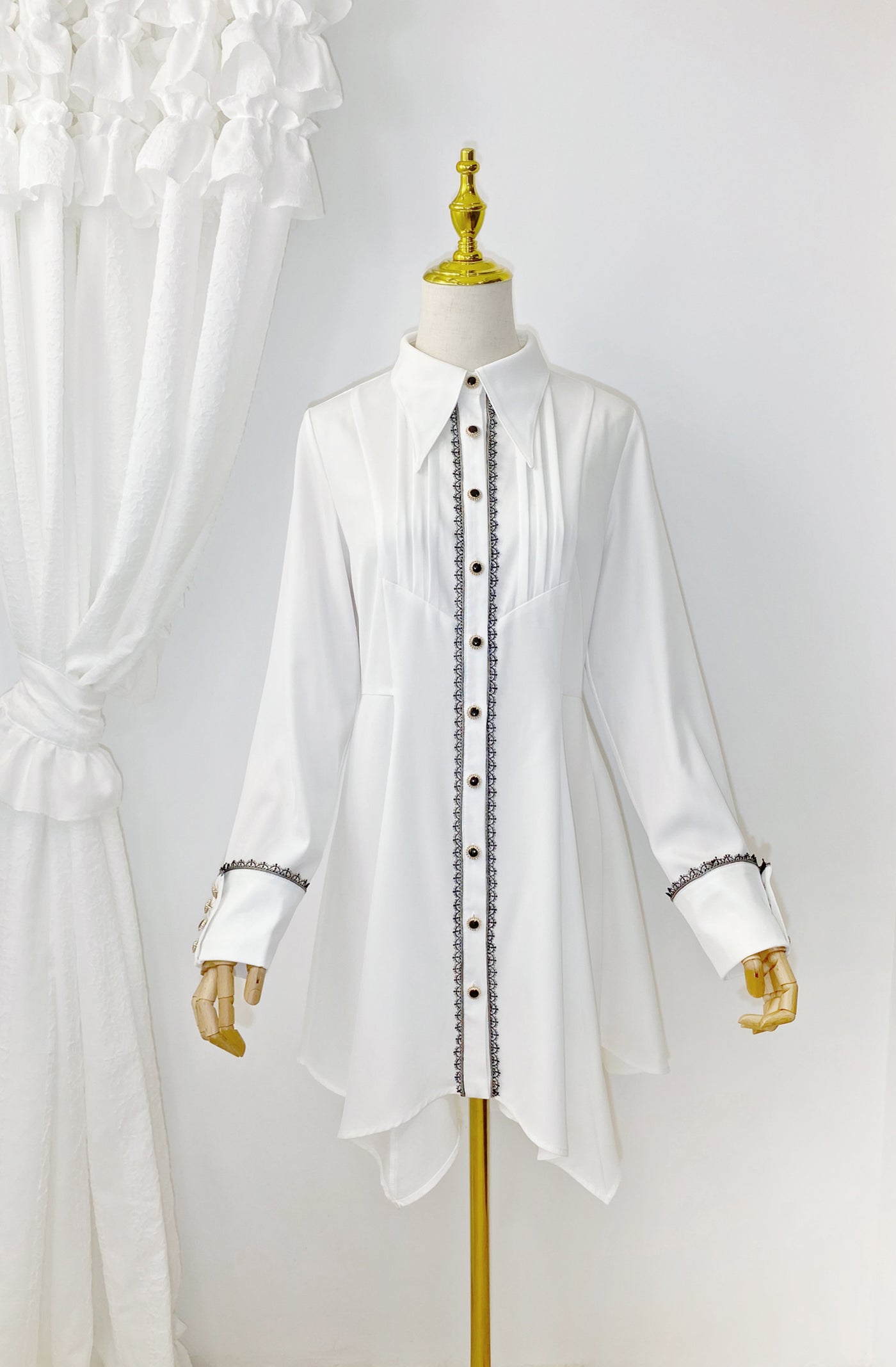 Little Dipper~Augur 2.0 Retro Style Long Blouse   