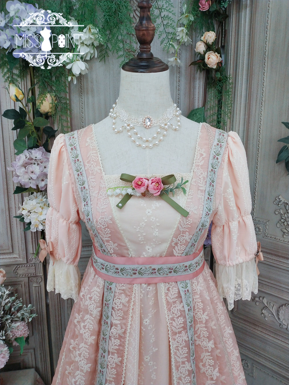 Miss Point~The Sally Gardens~Elegant Lolita Empire-cut OP Dress 8506:91768