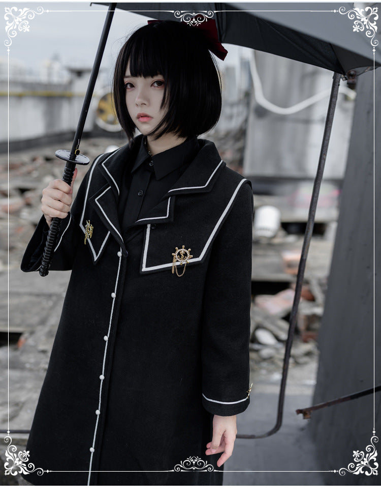 Eieyomi~Dark-themed Gothic Lolita Thick Coat