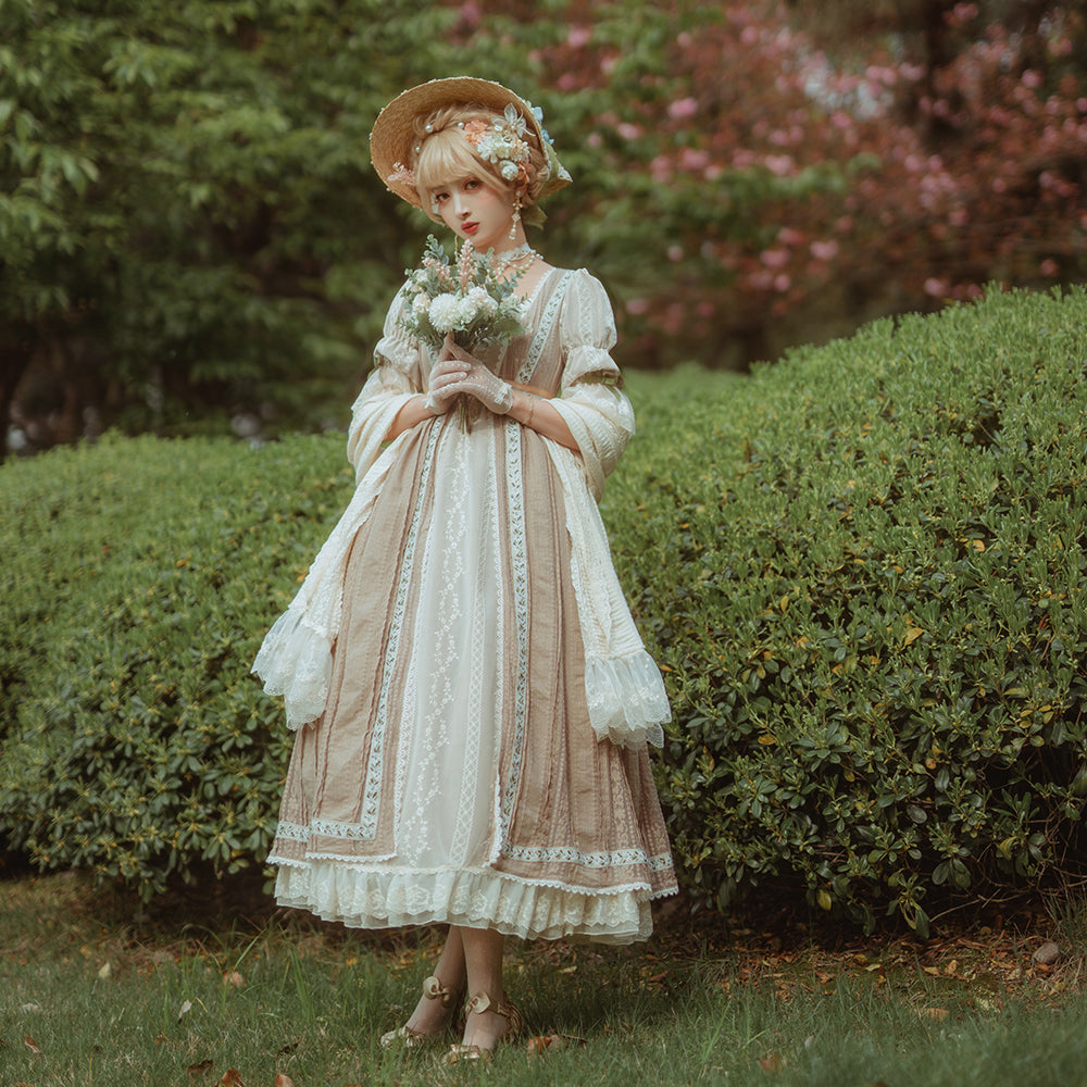 Miss point~Sally's Garden~Lace Cotton Lolita Shawl   