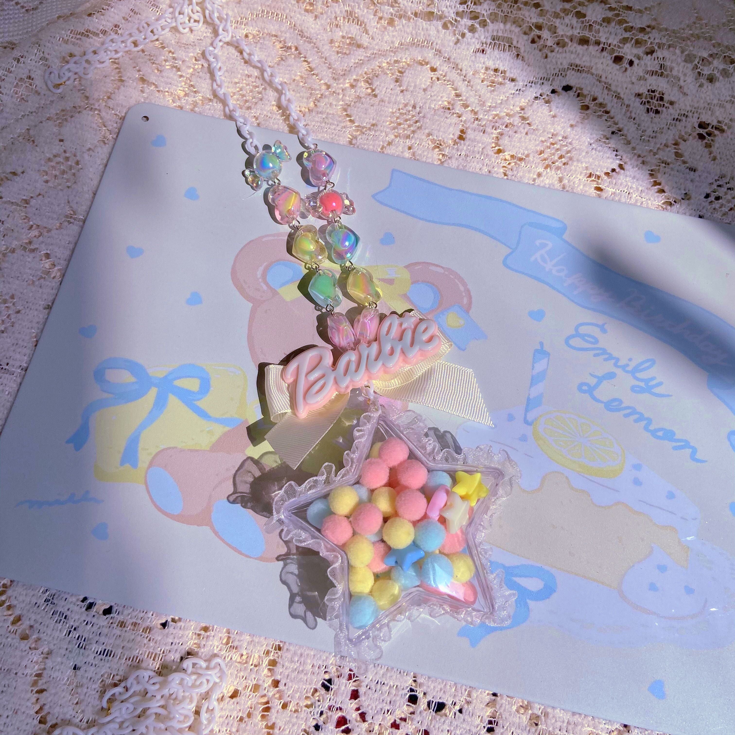 Bear doll - Sweet Lolita Handmade Necklace white star