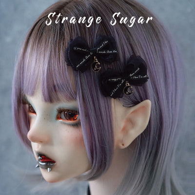 Strange Sugar~Gothic Headdress Hallowen Skull Bat Hairclip No.16  