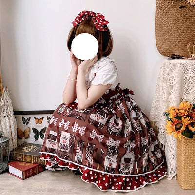 Confession Balloon~Sweet Lolita Chocolate Kawaii Daily Lolita JSK   