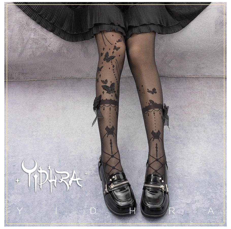 Yidhra~Wedding Night Butterfly~Kawaii Lolita Summer Tights   