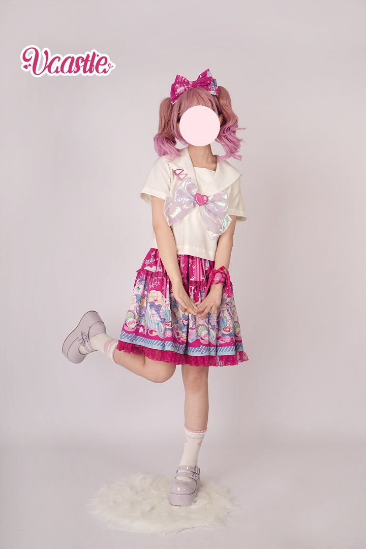 (Buyforme)Vcastle~Maiden's Treasure~Sweet Lolita Salopette and SK   