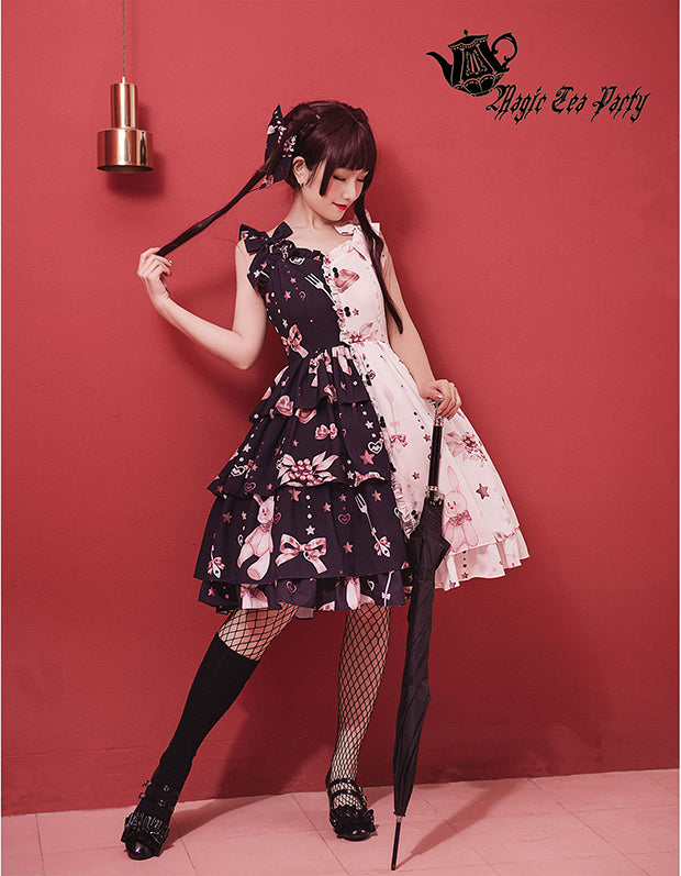Magic Tea Party~Chocolate Rabbit~Sweet Lolita JSK S black and white 