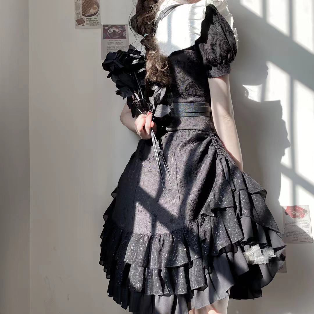 YourHighness~Battle Maid Qi Lolita Cheongsam Gothic Dress   