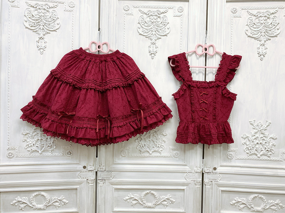 Little Dipper~Gone with the Wind~Elegant Lolita Corset S wine red (corset only) 