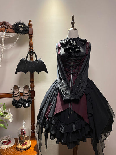 Sentaro~Dark Forest~Elegant Baroque Lolita Blouse   