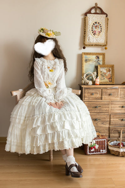 Little Dipper~Chinese Bellflower DIY Match Elegant Lolita Skirt   