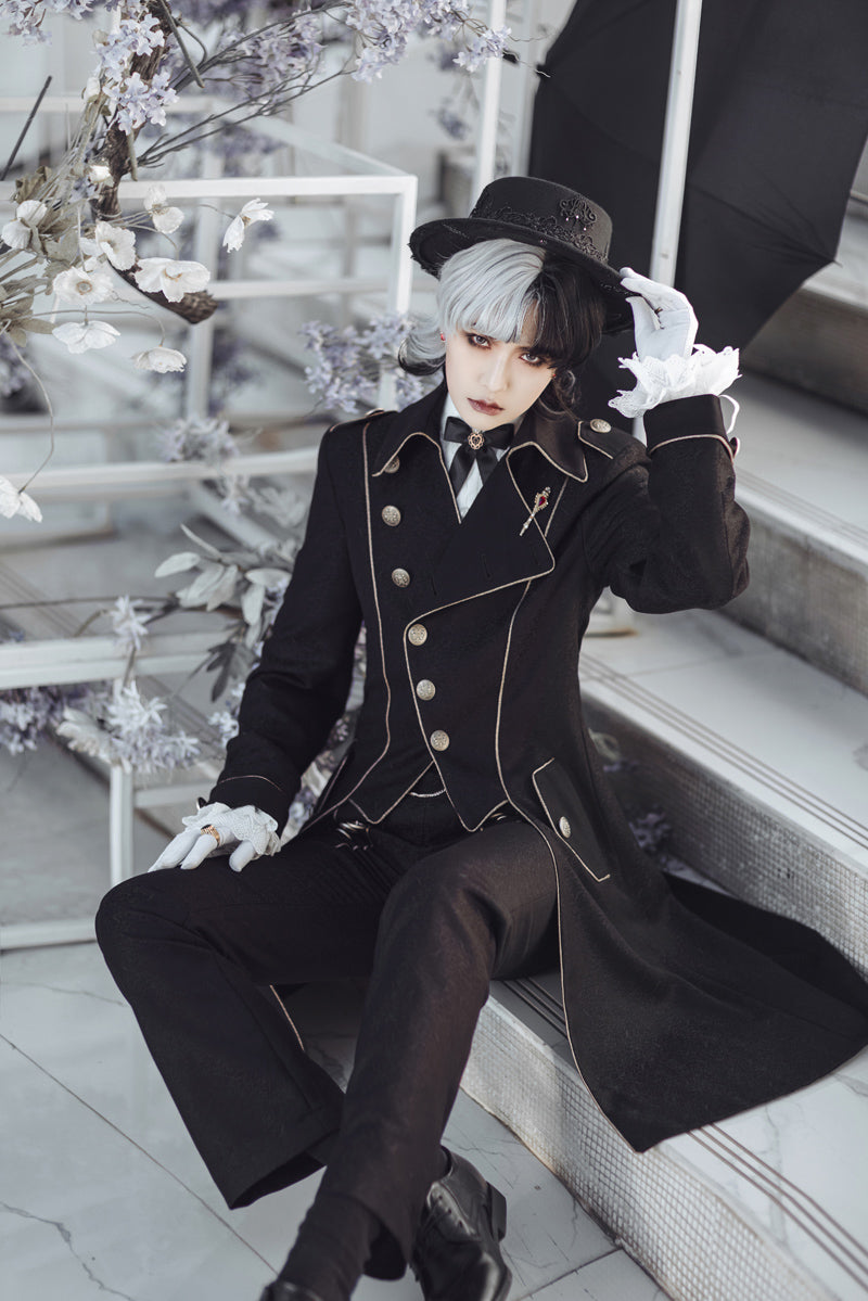 Immortal Thorn~Forever Paperless Covenant~Retro Ouji Lolita Coat   