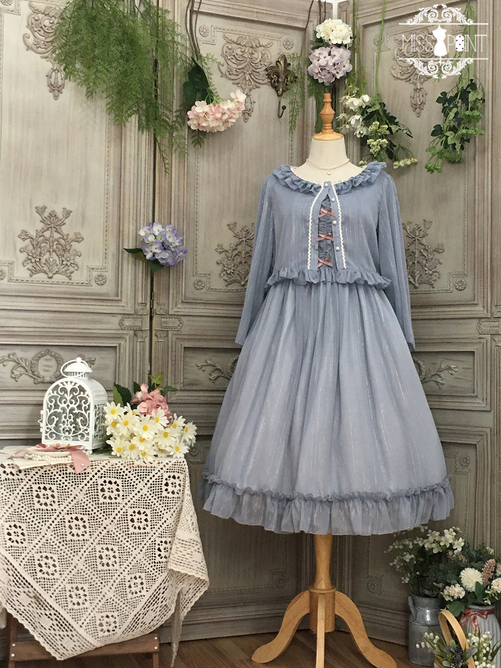 Miss point~Rhine Riverside~French Vintage Chiffon Lolita JSK 1802:45715