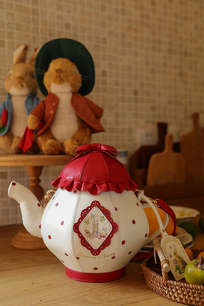 (Buyforme)Momo Story~Kawaii Peter Rabbit 3D Teapot-shaped Lolita Bag   