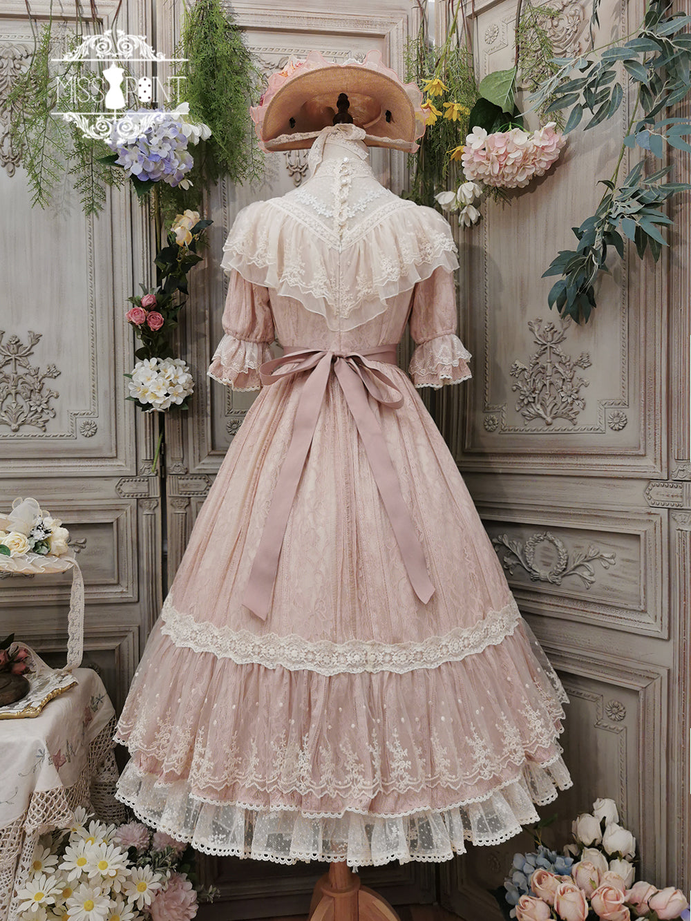 Miss Point~Woody Rose~Pure Color Lolita OP   
