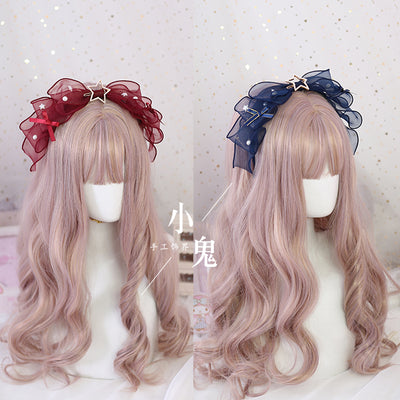 (Buy for me) Xiaogui~Daily Bow Headband Pearl Lolita KC   