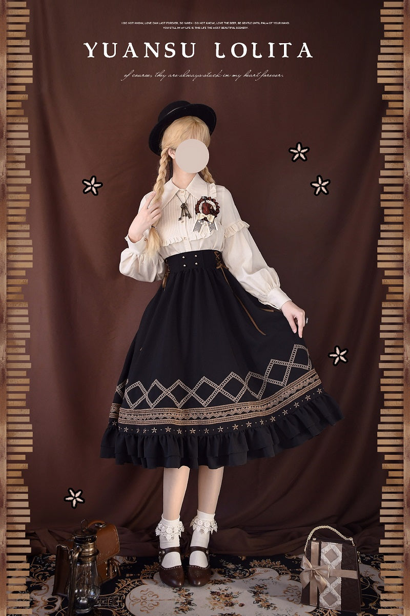 Yuan Su - Elegant Solid Color Lolita SK