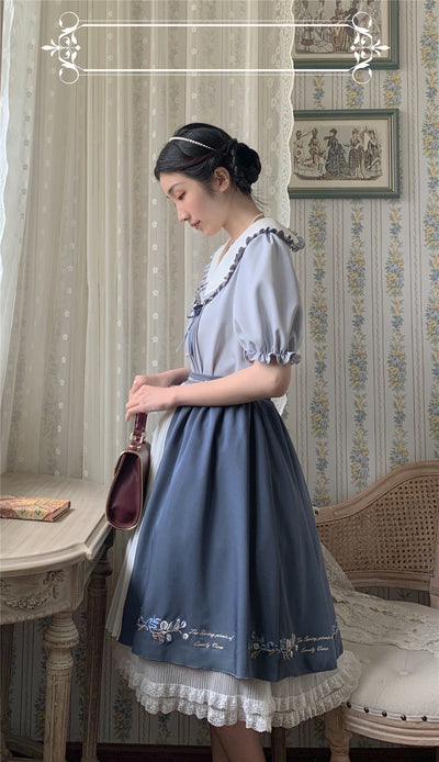 Eessily Verse~Spring Picnic~Embroidered Han Lolita Suits   