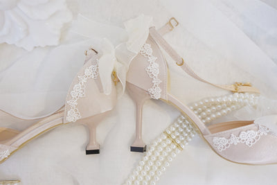 Sky Rabbit~Flower Wedding Elegant Lolita High Heel Shoes   
