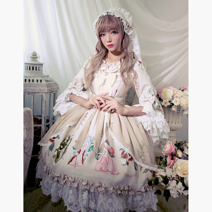 Magic Tea Party~Little IDA's Flowers~Lolita Apron Veil   