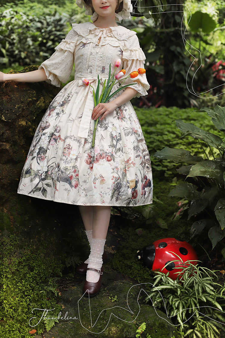 Balladeer~Petal Collar Country Style Lolita JSK Dress   