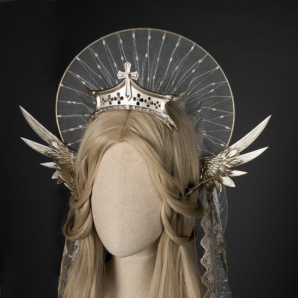 Youpairui~Angel Ring~Lolita Headdress white  