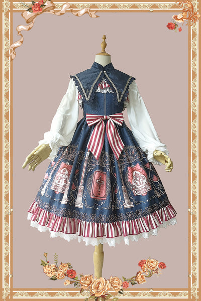 Infanta~Holy Orders Apprentice~ Lolita JSK Dress L dark blue JSK 