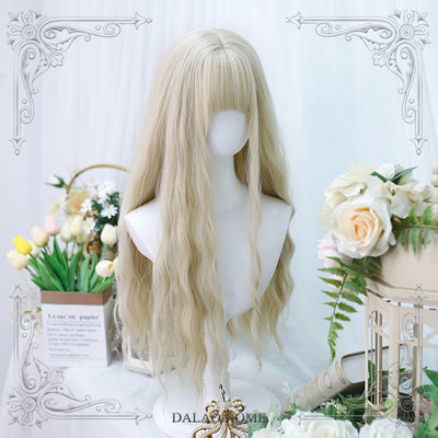 Dalao Home~Natual Long Curly Wavy Lolita Wig   