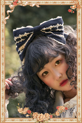 Infanta~Honey Sugar~Pure Velvet Lolita JSK Dress free size navy blue KC 