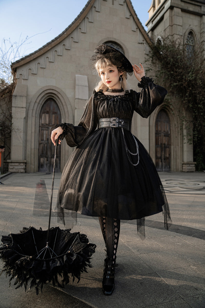 Your Princess - Gothic Lolita High Waist Black Dress