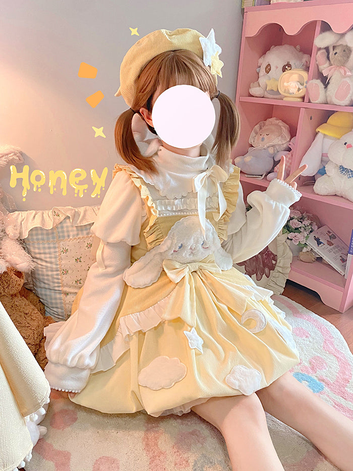 (Buy for me)Alice girl~Sweet Lolita Puff Sleeve Winter Blouse   
