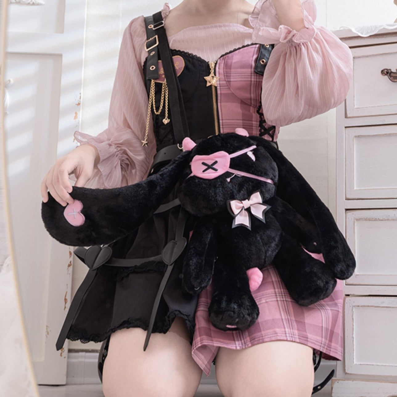 LovelyLota - KOKO Devil Rabbit - Kawaii Furry Rabbit Lolita Bag