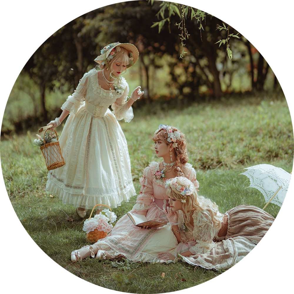 Miss point - Sally's Garden - Country Lolita Straw Top Hat
