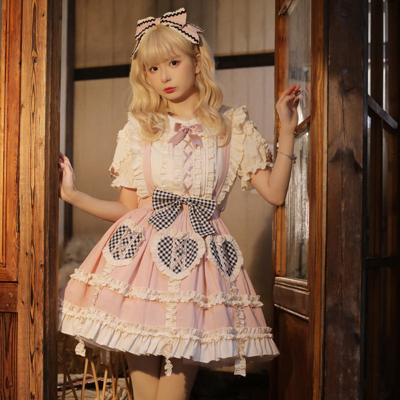 Eieyomi~Kawaii Lolita Summer SK and Blouse   