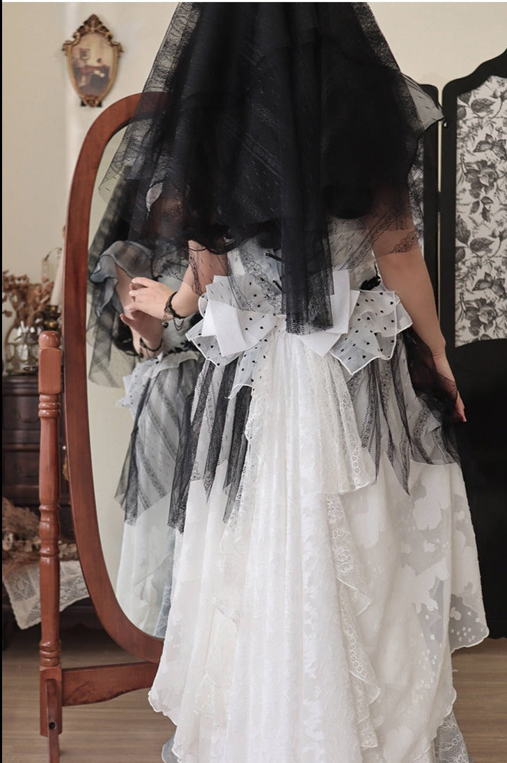 With PUJI~Never Rot Bones~Gothic Bride Mermaid JSK Dress   