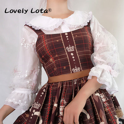 LovelyLota~Little Star~Sweet Lolita Thin Short Coat   