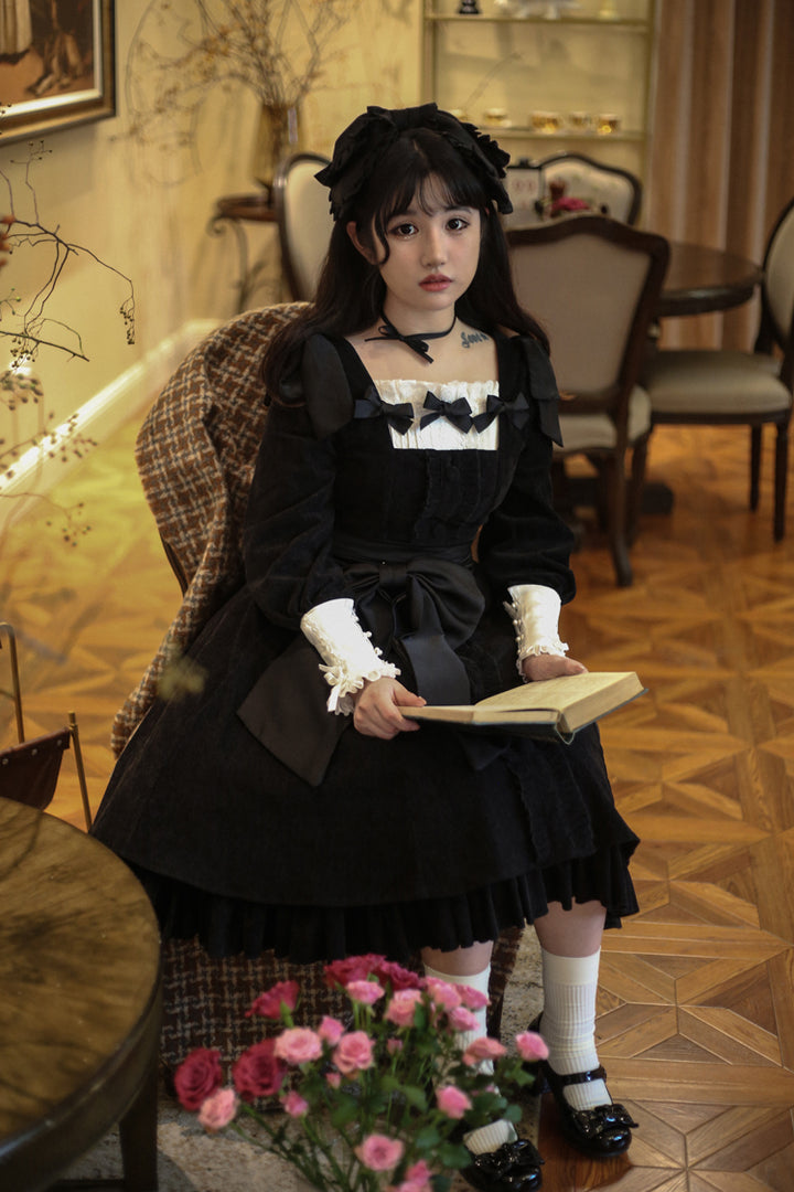 (BuyForMe) Sweet Wood~Annie's Gift~Elegant Velvet Lolita OP Dress   