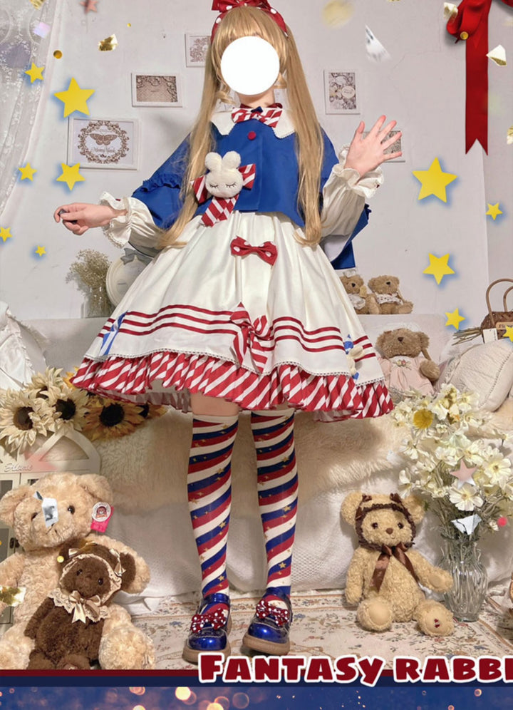 (Buyforme) Yukine's Box~Macaron Lolita Cute Stripe Socks   