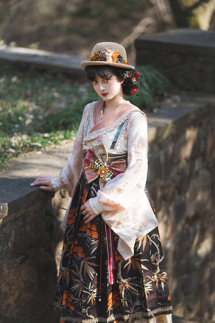 Fantastic Wind~Maple and Pine~Taisho Sailor Lolita Set