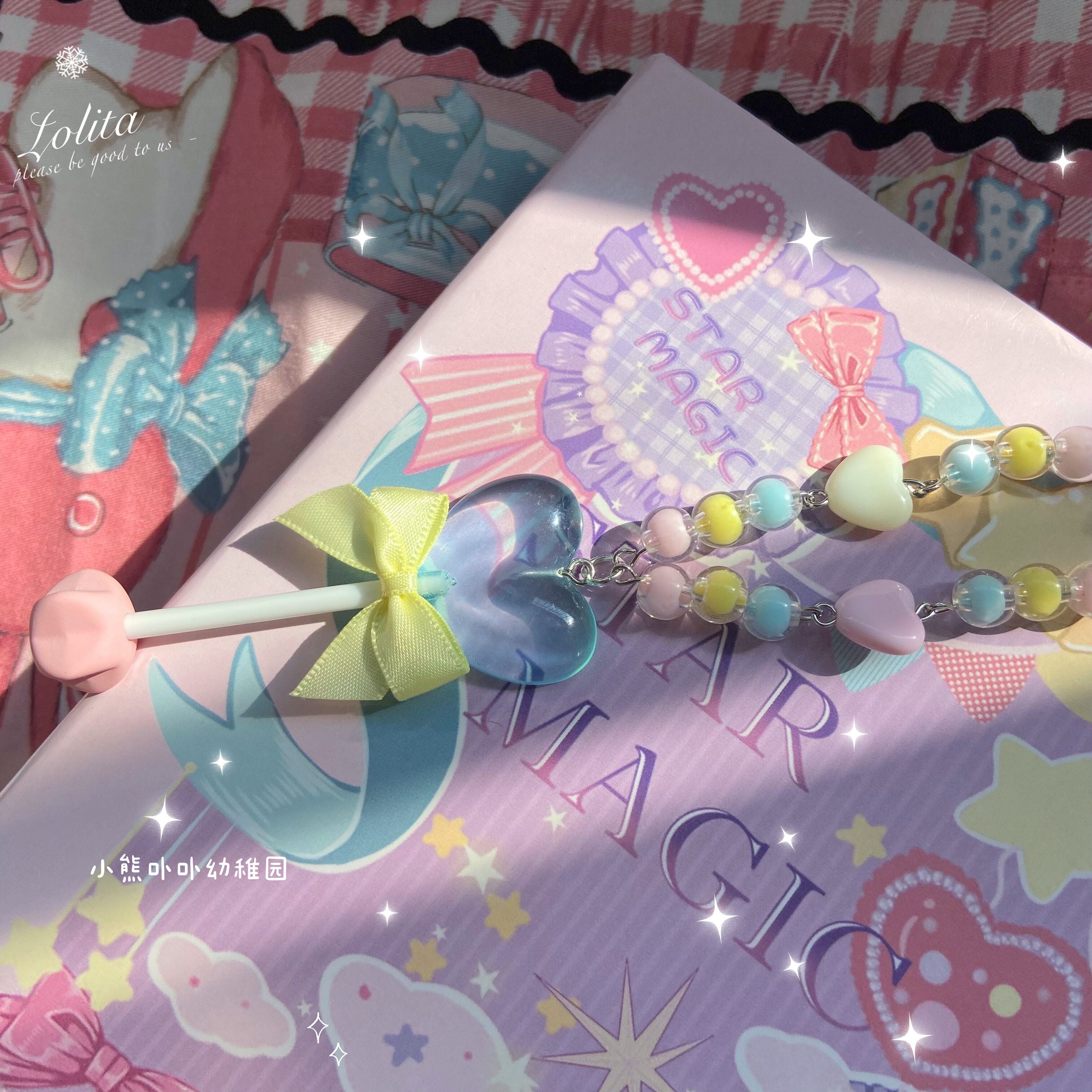 Bear Doll - Sweet Lolita Bow Heart-Shaped Sweater Chain