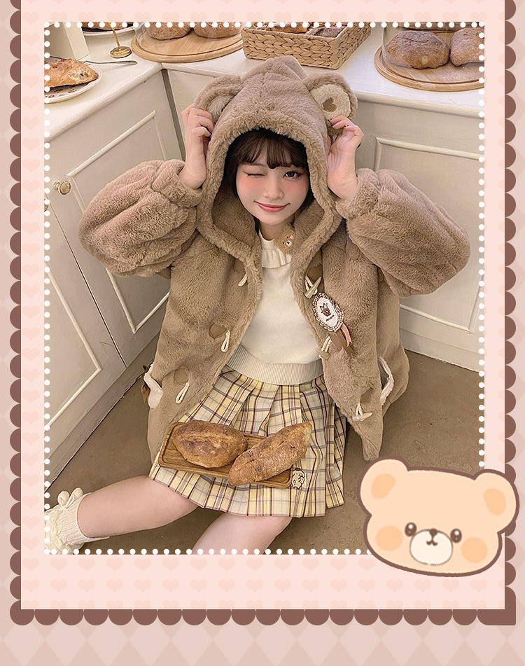 HardCandy~Plus Size Kawaii Bear Lolita Sweater   