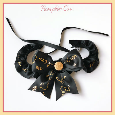 Pumpkin Cat~Candy Boxes~Kawaii Lolita Accessories black neck ring  